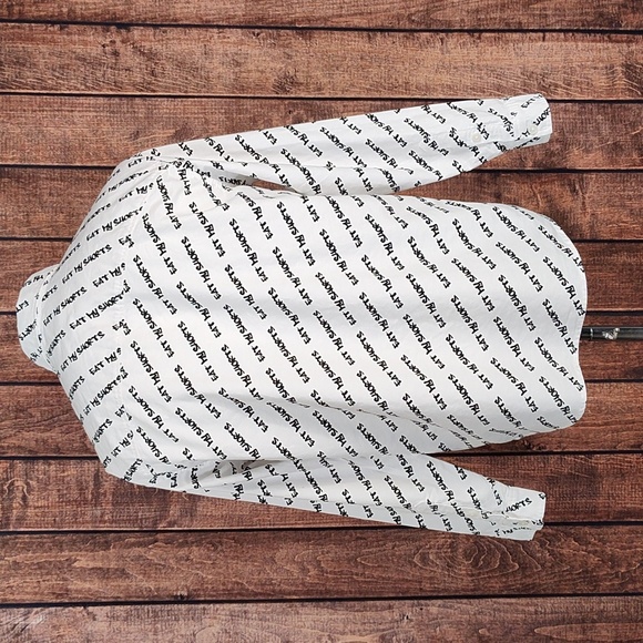 Eat My Shorts Limited Edition Bart Simpson Oversized Fit Mens Shirt - Picture 4 of 11